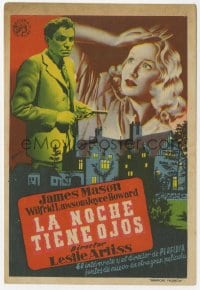 9m470 TERROR HOUSE vertical Spanish herald 1942 different art of James Mason with gun & Mary Clare!