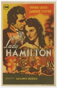 9m471 THAT HAMILTON WOMAN Spanish herald R1950s Vivien Leigh & Laurence Olivier, Lady Hamilton!