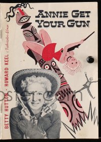 9m819 ANNIE GET YOUR GUN Danish program 1950 different Gaston art of sharpshooter Betty Hutton!