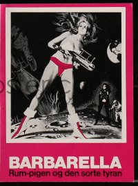 9m823 BARBARELLA Danish program 1968 different images of sexy Jane Fonda, Roger Vadim sci-fi!