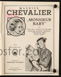 9m826 BEDTIME STORY Danish program 1933 Maurice Chevalier, Edward Everett Horton, Ames, different!