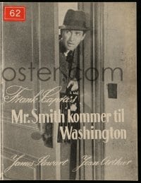 9m935 MR. SMITH GOES TO WASHINGTON Danish program 1940 Capra, James Stewart, Jean Arthur, different