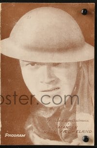 9m946 PATENT LEATHER KID Danish program 1927 boxer Richard Barthelmess enlists in World War I!