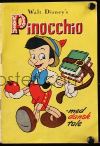 9m947 PINOCCHIO Danish program 1950 Disney classic cartoon about a wooden boy who wants to be real!