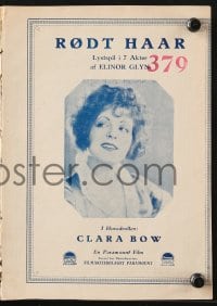 9m952 RED HAIR Danish program 1928 sexy gold-digging manicurist Clara Bow wants a rich husband!
