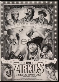 9m557 AT THE CIRCUS German program R1970s Groucho, Chico & Harpo, Marx Brothers, different art!