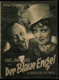 9m568 BLUE ANGEL German program 1930 Josef von Sternberg classic, Emil Jannings, Marlene Dietrich