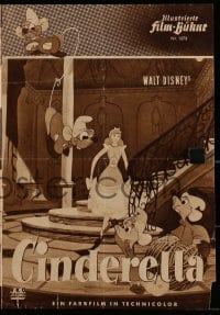 9m578 CINDERELLA German program 1951 Walt Disney classic fantasy cartoon, great different images!