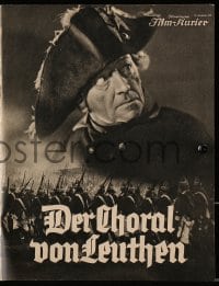 9m588 DER CHORAL VON LEUTHEN German program 1933 starring Otto Gebuhr as Frederick the Great!