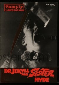 9m597 DR. JEKYLL & SISTER HYDE German program 1972 Hammer, wild different horror images!