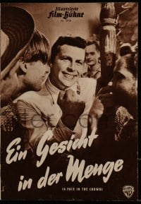 9m601 FACE IN THE CROWD German program 1957 Andy Griffith, Elia Kazan, cool different images!