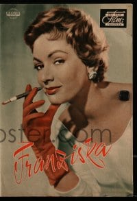 9m613 FRANZISKA German program 1957 sexy smoking Ruth Leuwerik in the title role, Carlos Thompson