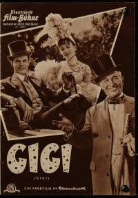 9m623 GIGI German program 1958 Leslie Caron, Maurice Chevalier, Louis Jourdan, different images!