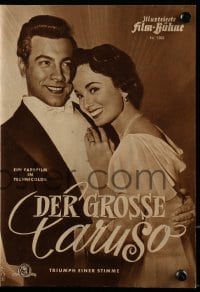 9m633 GREAT CARUSO German program 1952 different images of Mario Lanza & with pretty Ann Blyth!