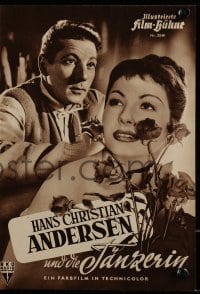 9m638 HANS CHRISTIAN ANDERSEN German program 1953 different images of Danny Kaye & Zizi Jeanmaire!