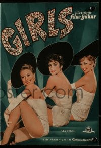 9m674 LES GIRLS German program 1958 Gene Kelly, Mitzi Gaynor, Kay Kendall, Taina Elg, different!