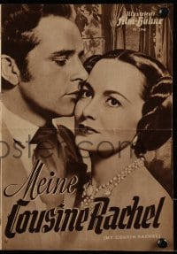 9m691 MY COUSIN RACHEL German program 1953 pretty Olivia de Havilland & Richard Burton, different!