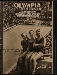 9m701 OLYMPIA PART TWO: FESTIVAL OF BEAUTY German program 1938 Leni Riefenstahl Olympic documentary