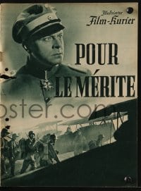 9m716 POUR LE MERITE German program 1938 Nazi World War I propaganda with Bohme & Hartmann!