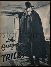 9m767 SVENGALI German program 1932 wonderful different images of John Barrymore, Marsh as Trilby!