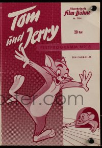 9m781 TOM & JERRY FESTIVAL NO 8 German program 1964 great different cat & mouse chase images!