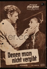 9m790 UNFORGIVEN German program 1960 Burt Lancaster, Audrey Hepburn, John Huston, different images!