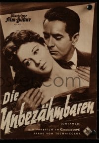 9m792 UNTAMED German program 1955 different images of Tyrone Power & Susan Hayward in Africa!