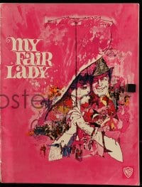 9m936 MY FAIR LADY Danish souvenir program book 1964 Audrey Hepburn & Rex Harrison, Bob Peak art!
