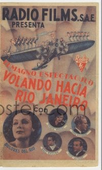 9m185 FLYING DOWN TO RIO 4pg Spanish herald 1933 sexy Dolores Del Rio, Astaire & Rogers, different!
