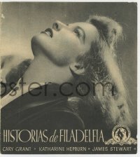 9m365 PHILADELPHIA STORY 4pg Spanish herald 1944 Katharine Hepburn, Cary Grant & James Stewart!