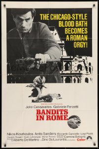 9p092 BANDITS IN ROME int'l 1sh 1969 John Cassavetes, Alberto De Martino, Roma come Chicago!
