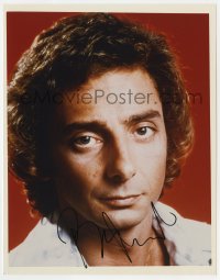 9r672 BARRY MANILOW signed color 8x10.25 REPRO still 1980s portrait of the legendary pop singer!