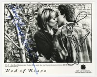 9r296 BED OF ROSES signed 8x10 still 1996 by BOTH Christian Slater AND Mary Stuart Masterson!