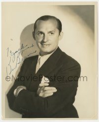 9r297 BEN BERNIE signed 8x10 still 1930s great portrait of the jazz musician & radio personality!