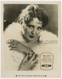 9r302 BILLIE DOVE signed 8x10.25 still 1929 Helbros Watch tie-in when making The Man and the Moment!