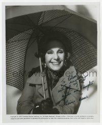 9r305 BINNIE BARNES signed 8x10 still 1972 later in her career when she was in 40 Carats!
