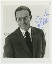 9r312 BUCK HENRY signed 8.25x10 still 1978 great close up in suit & tie from Heaven Can Wait!