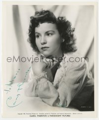 9r318 CAROL THURSTON signed 8.25x10 still 1943 Paramount studio portrait by Whitey Schafer!