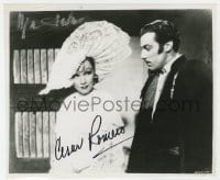 9r830 DEVIL IS A WOMAN signed 8x9.5 REPRO still 1980s by BOTH Marlene Dietrich AND Cesar Romero!