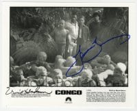 9r326 CONGO signed 8x10 still 1995 by BOTH Laura Linney AND Ernie Hudson!