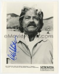 9r330 DALE ROBERTSON signed TV 8x10 still 1981 great portrait as Walter Lankershim in Dynasty!