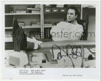 9r331 DAN AYKROYD signed 8x10 still 1987 wearing straitjacket behind desk in The Couch Trip!