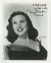 9r827 DEANNA DURBIN signed 8x10 REPRO still 1980s smiling portrait of the Universal leading lady!
