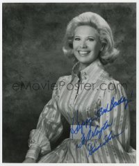 9r335 DINAH SHORE signed 7.5x9.25 still 1960s great smiling portrait of the pretty singer!