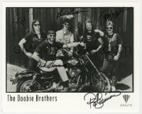 9r611 DOOBIE BROTHERS signed 8x10 publicity still 1970s by McFee, Knudsen, Johnston, Hossack, Simmons!