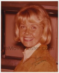 9r692 DORIS DAY signed color 8x10 REPRO still 1980s head & shoulders portrait after she retired!