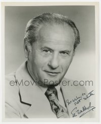 9r840 ELI WALLACH signed 8x10 REPRO still 1980s head & shoulders portrait later in his career!