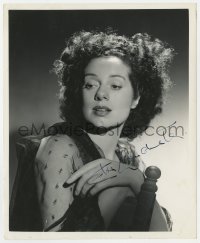 9r353 ELSA LANCHESTER signed 8.25x10 still 1930s great close portrait of the leading lady!