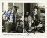9r356 FAIR GAME signed 8x10 still 1995 by BOTH William Baldwin AND Cindy Crawford!