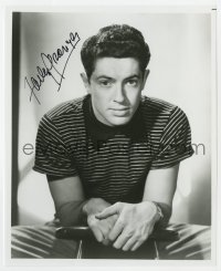 9r848 FARLEY GRANGER signed 8x10 REPRO still 1980s youthful portrait wearing striped shirt!